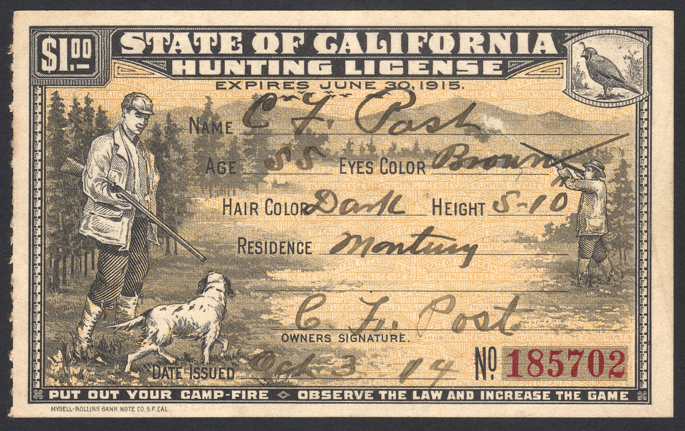 different types of licenses through the california wildlife