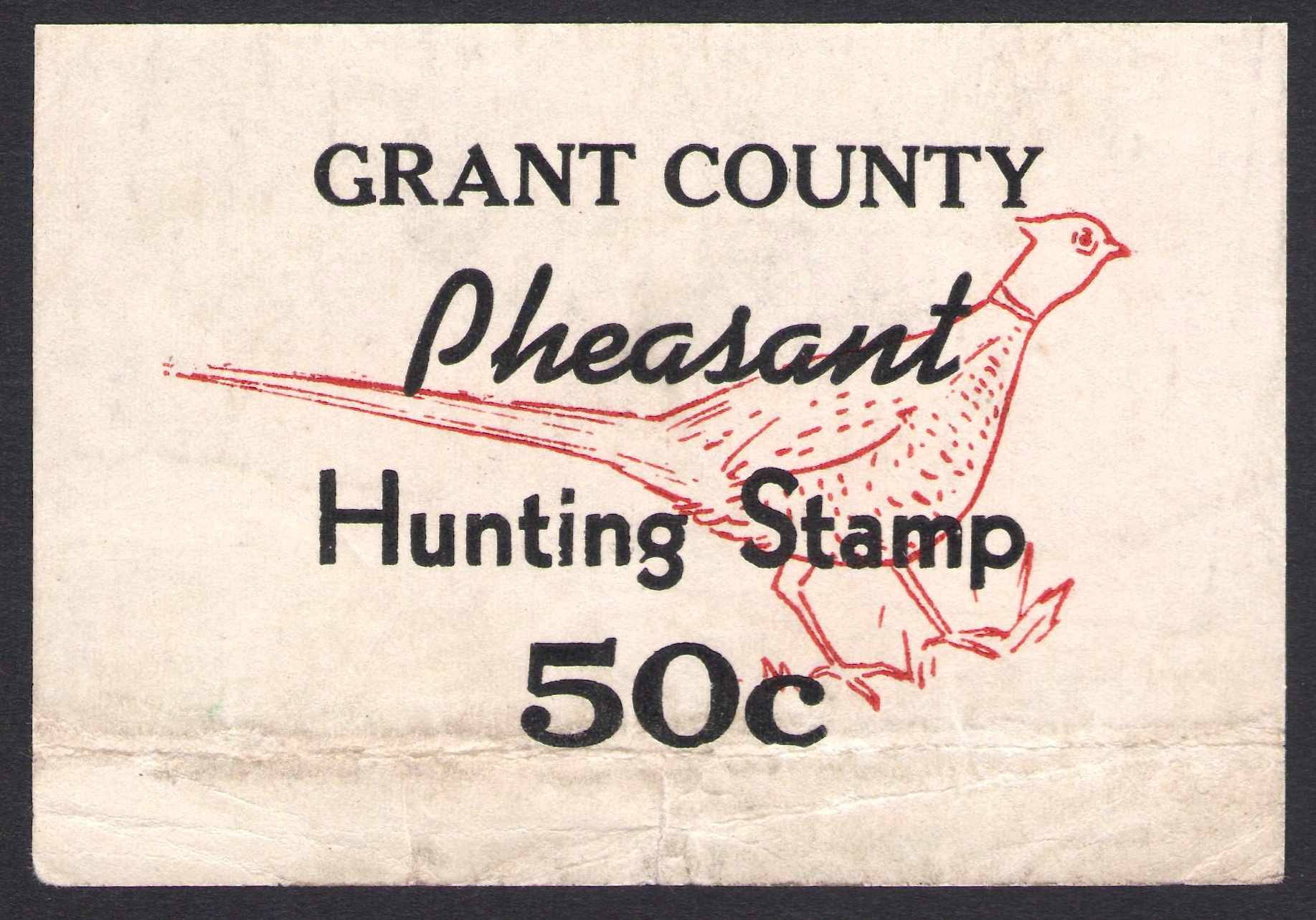 1940s Grant County, Minnesota Pheasant