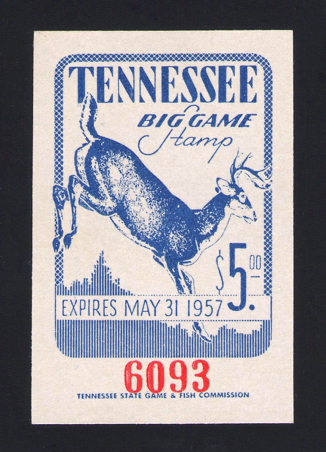 Type I 1956-57 Tennessee Big Game