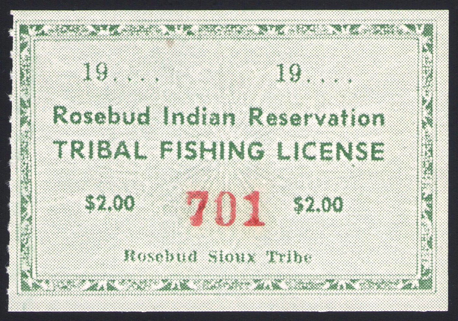 Type I 1959 Rosebud Trout