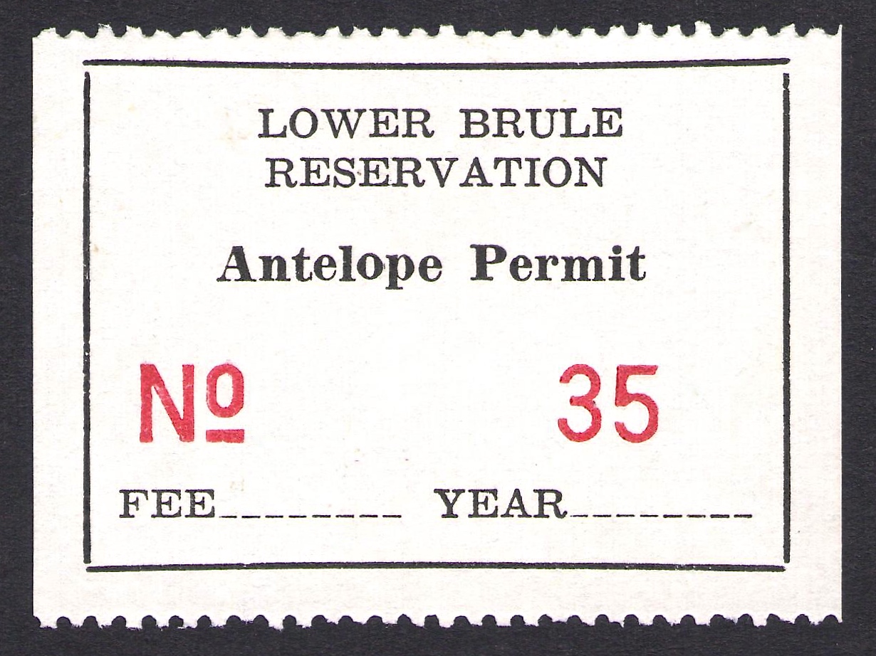 1967-69 Lower Brule Antelope