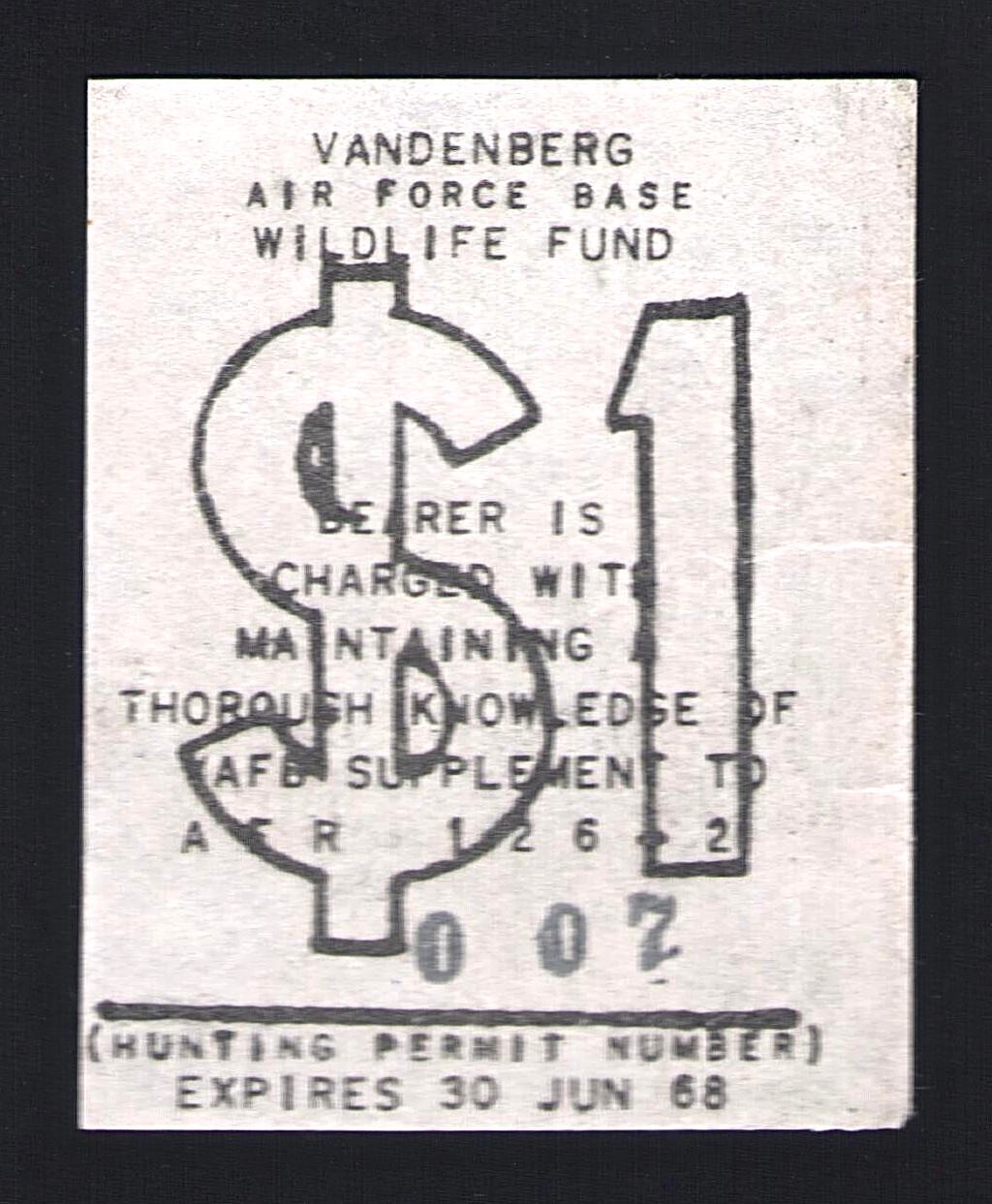 1967-68 VAFB Hunting