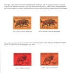 [P34] 1944 Virginia Bear-Deer Damage and Elk Stamps