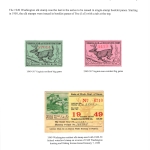 [P58] 1949 Virginia Big Game and Washington Elk Stamps