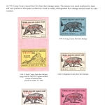 [P57] 1949 Virginia County Bear-Deer Damage Stamps