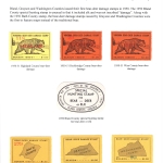 [P62] 1950 Virginia Bear-Deer Damage Stamps