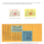 [P100] 1956 Arizona, California and Nevada Special Use Stamps