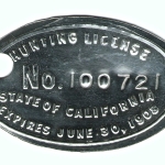 Type II 1907-08 California Hunting License