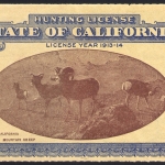 1913-14 Resident California Hunting License