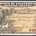 1914-15 Resident California Hunting License