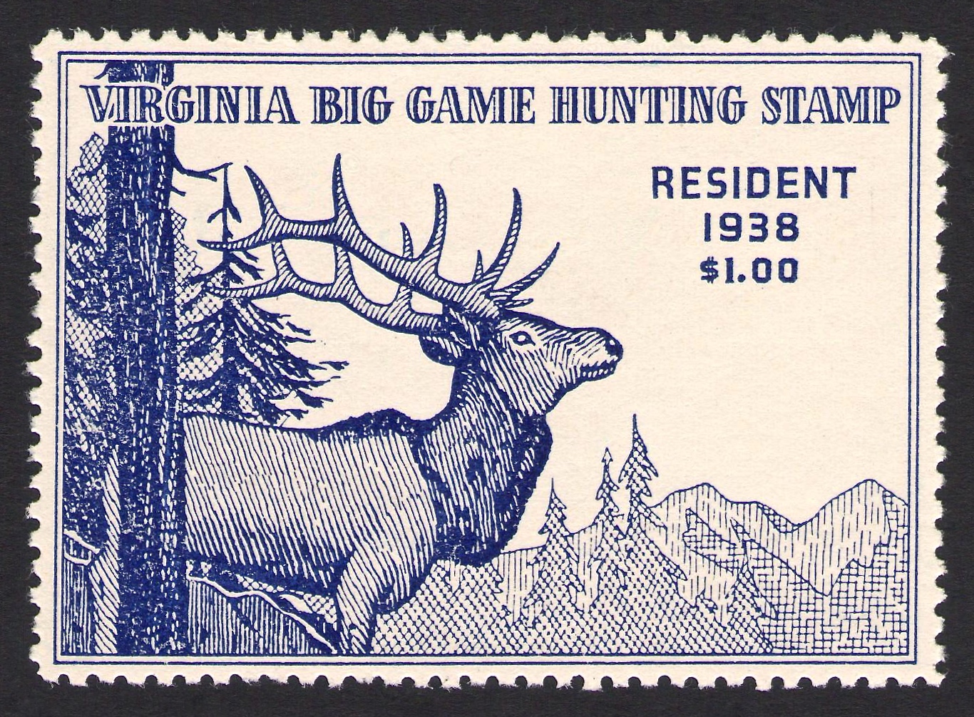 1938 Resident Big Game Virginia