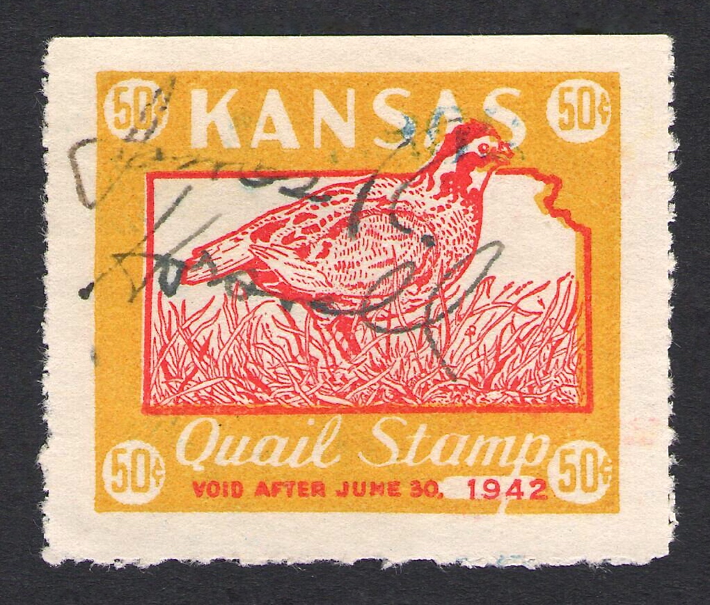 1941-42 Proof Used Kansas Quail