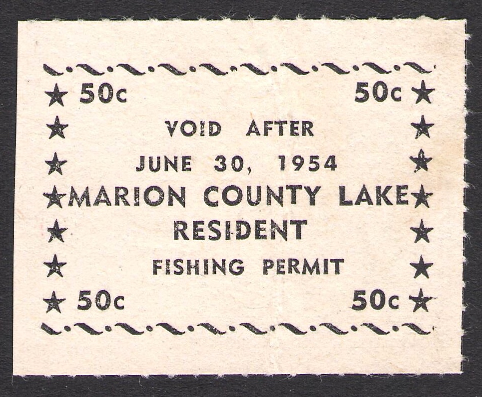 1953-54 Fishing Marion County, Kansas