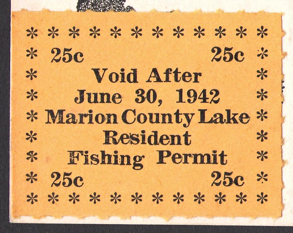 1941-42 Fishing Marion County, Kansas