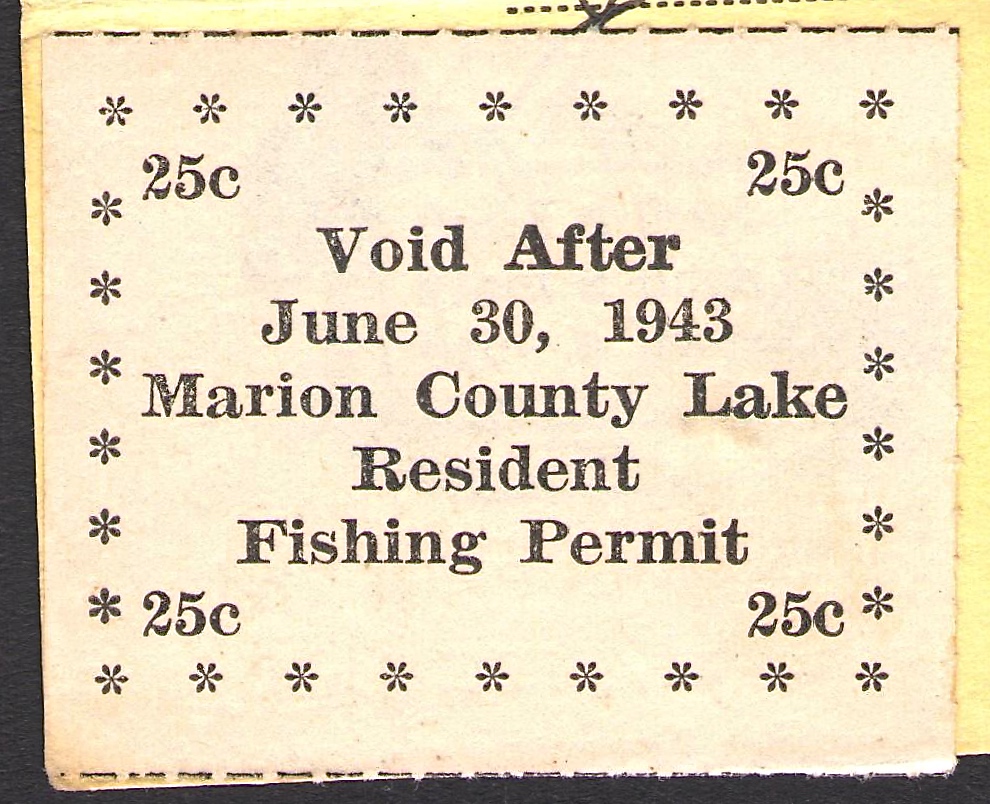 1942-43 Fishing Marion County, Kansas