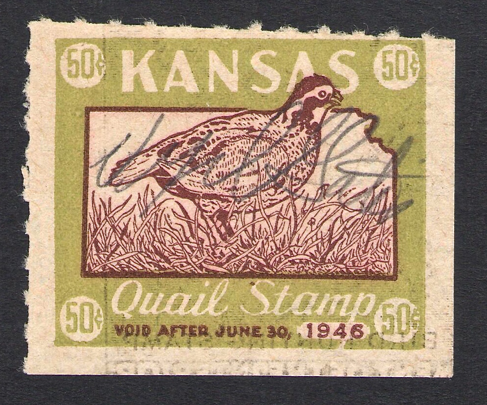 1945-46 Proof Used Kansas Quail
