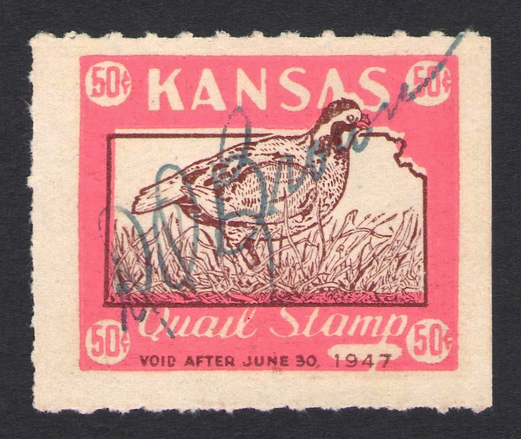 1946-47 Proof Used Kansas Quail