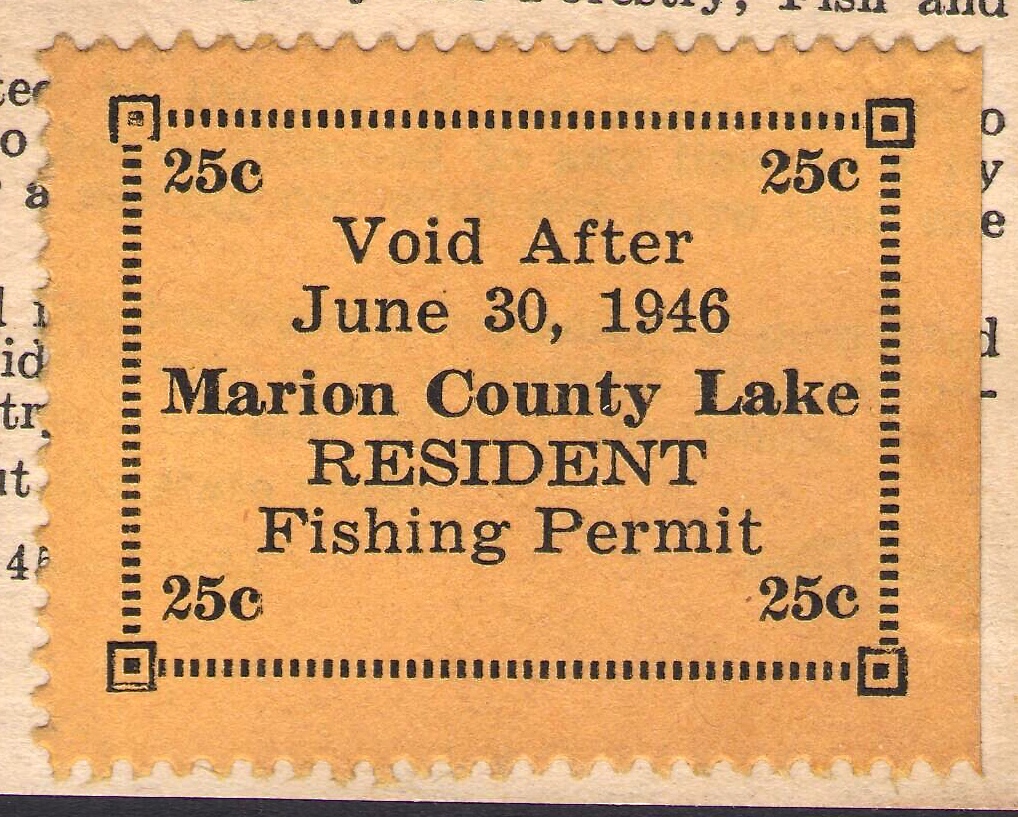 1945-46 Fishing, Marion County, Kansas