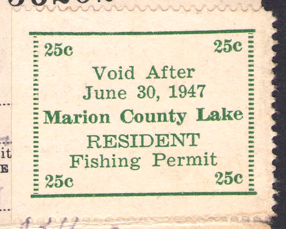 1946-47 Fishing Marion County, Kansas