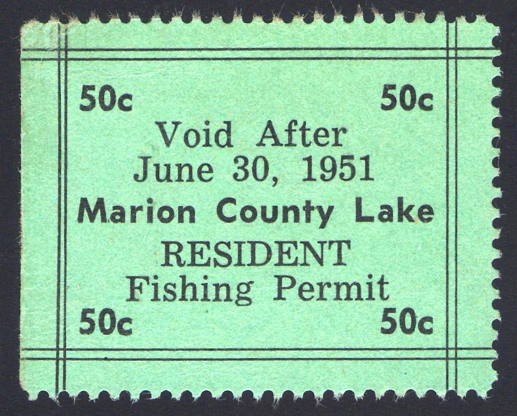1950-51 Fishing Marion County, Kansas
