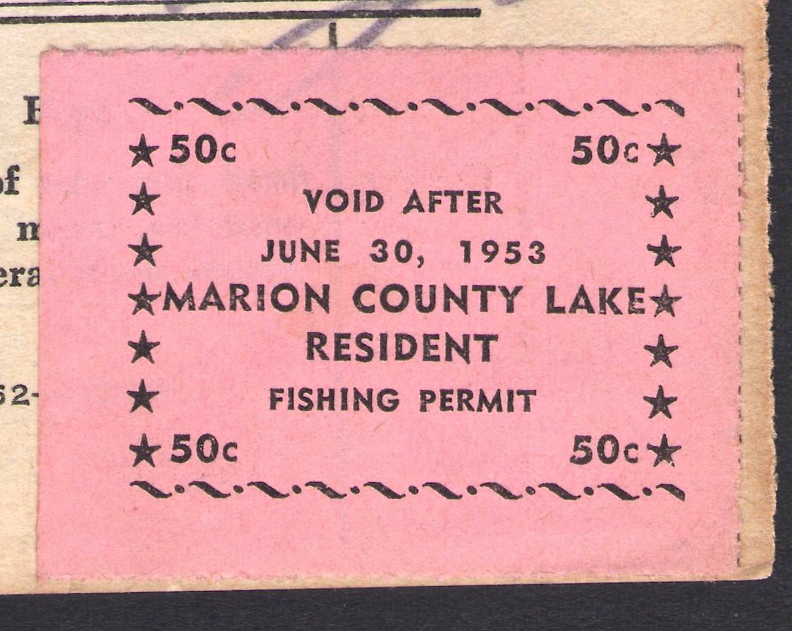 1952-53 Fishing marion County, Kansas