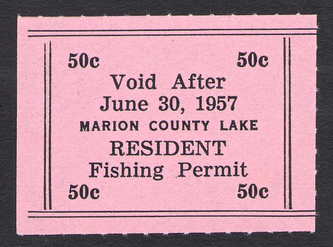 1956-57 Fishing Marion County, Kansas