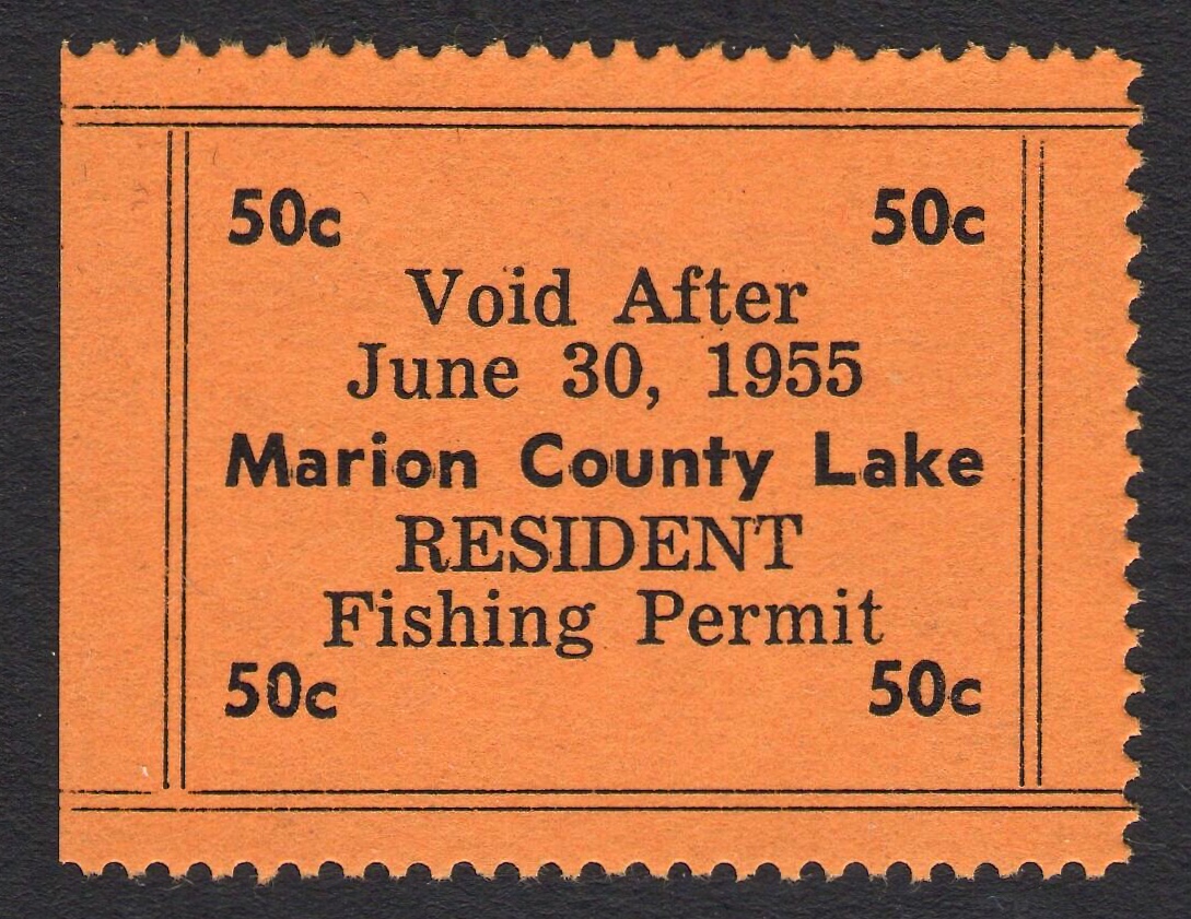 1954-55 Fishing Marion County, Kansas