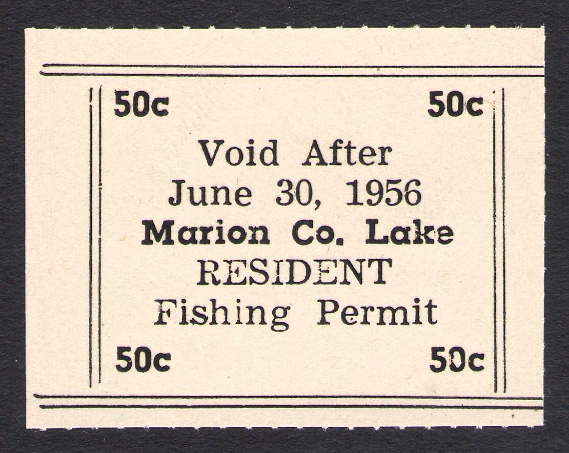 1955-56 Fishing Marion County, Kansas