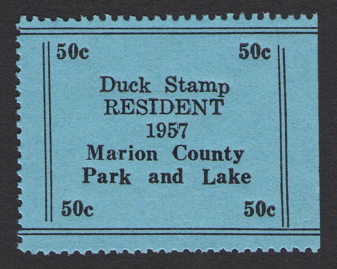  Lines Reversed Error 1957 Duck Marion County, Kansas