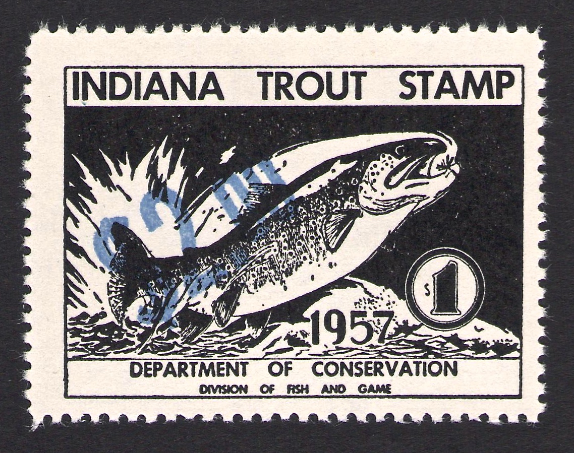 Surcharged 1957 Indiana Trout