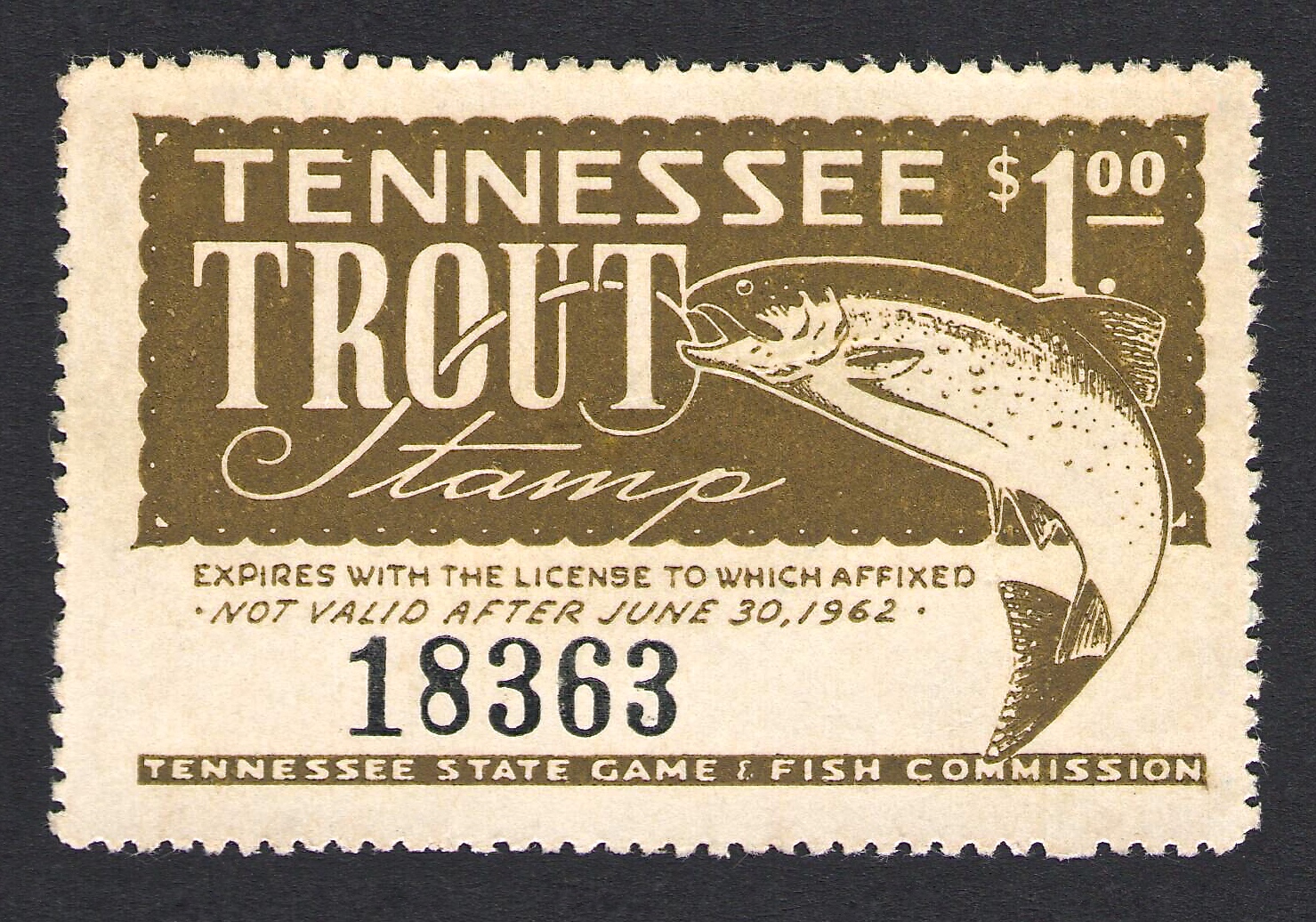 Tennessee Trout Stamps Waterfowl Stamps and More