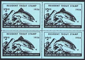 1956 Delaware Trout Block