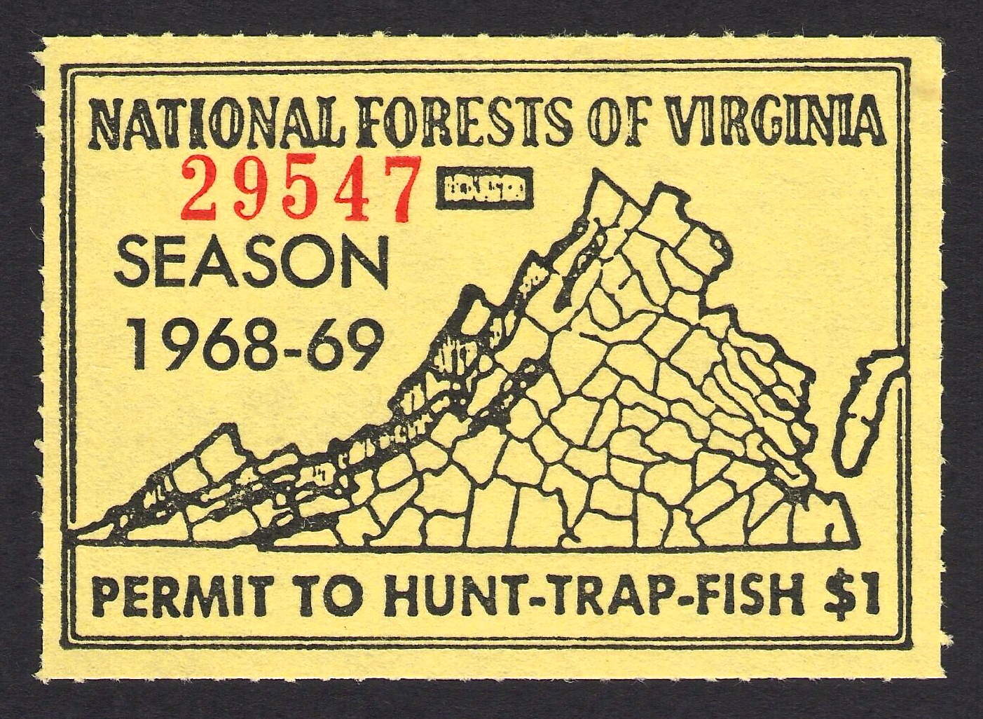 1968-69 National Forest Virginia