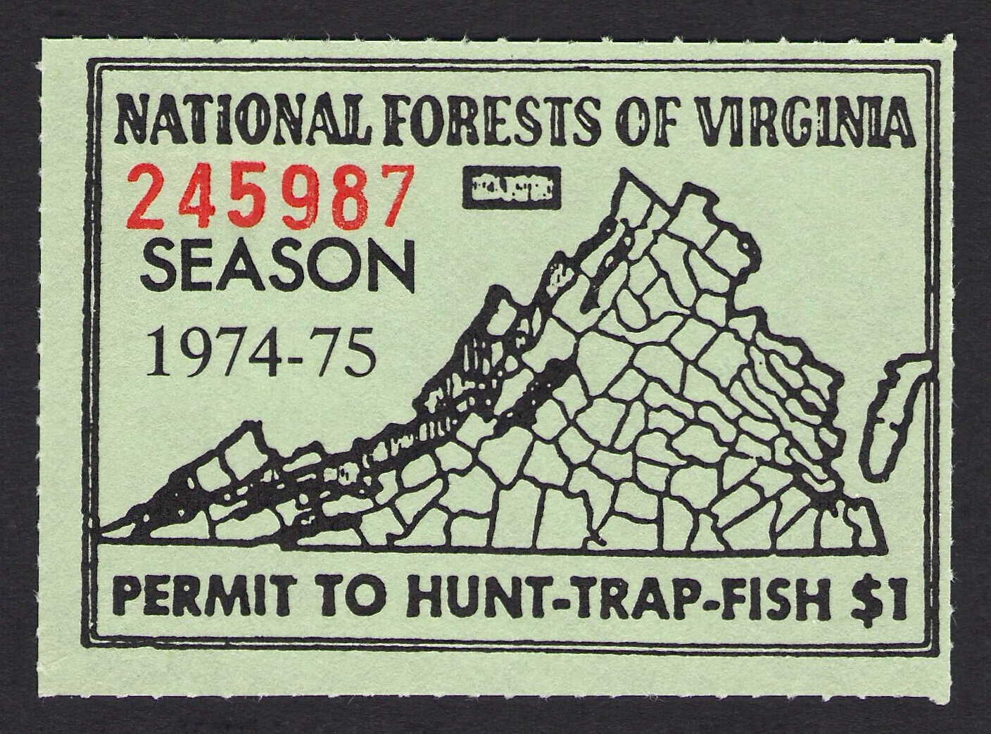 1974-75 National Forest Virginia