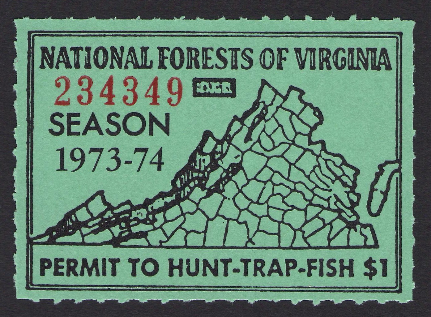 1973-74 National Forest Virginia