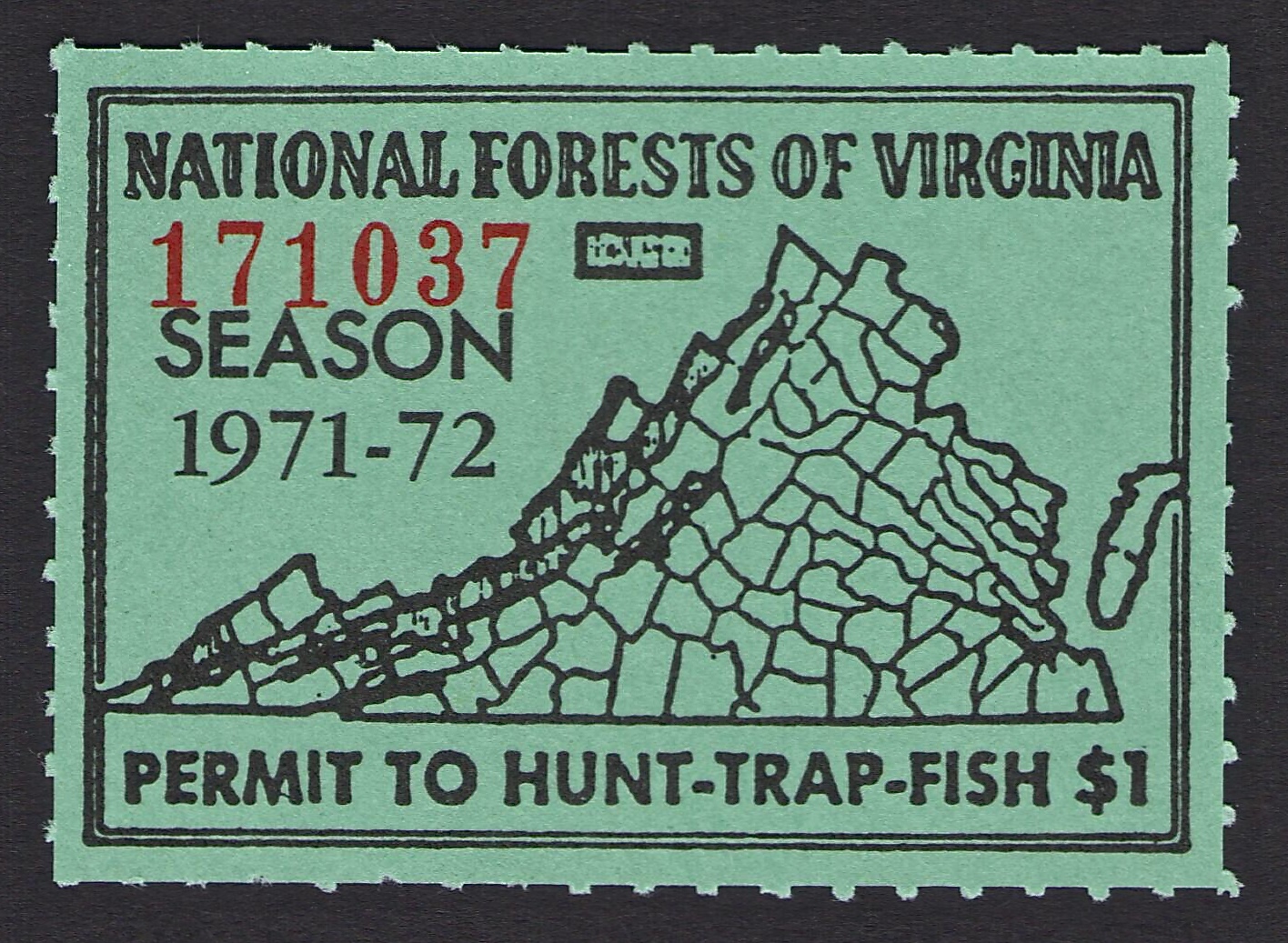 1971-72 National Forest Virginia