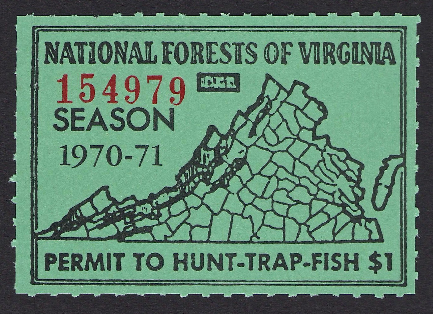 1970-71 National Forest Virginia