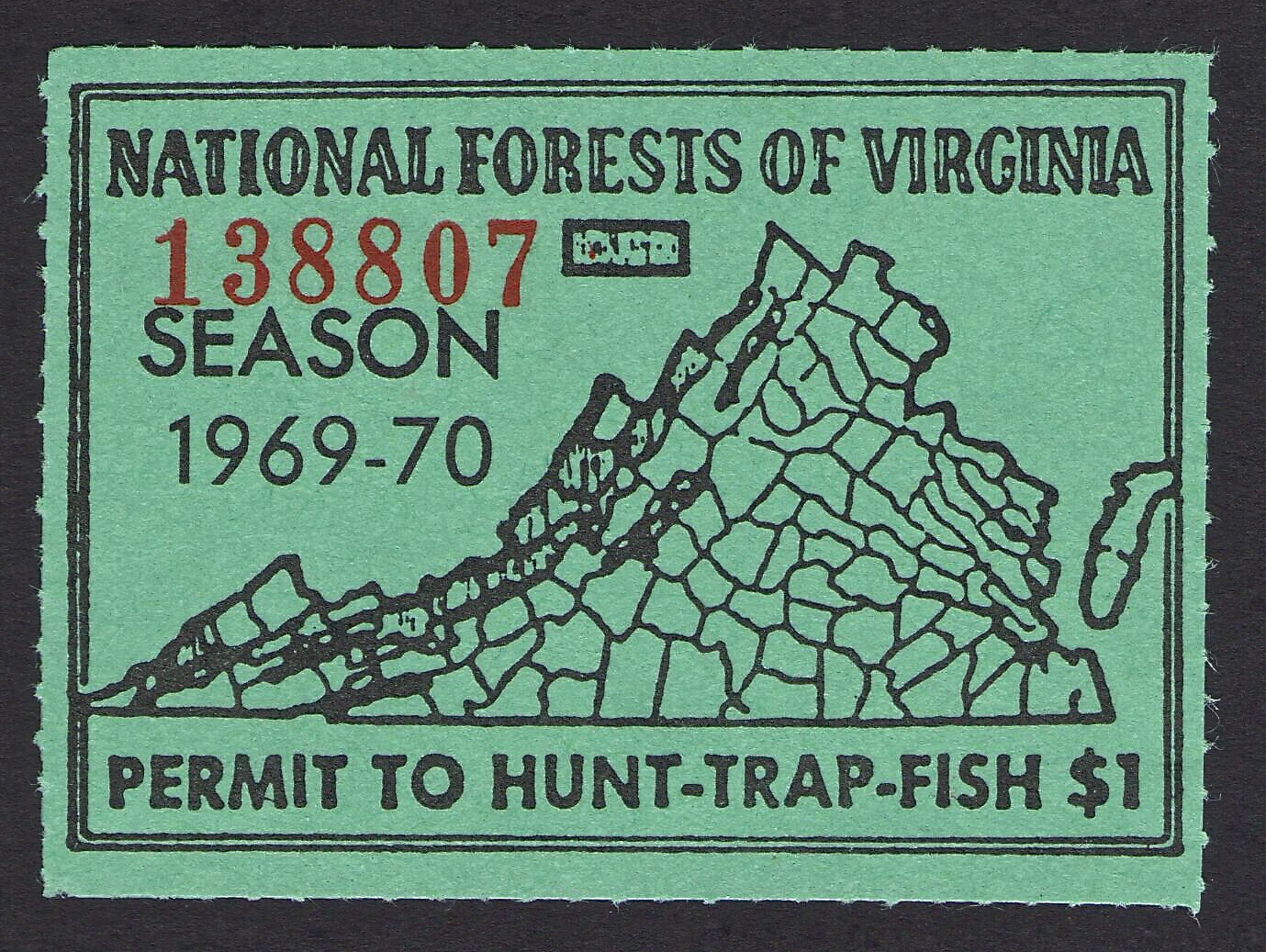 Type II 1969-70 National Forest Virginia