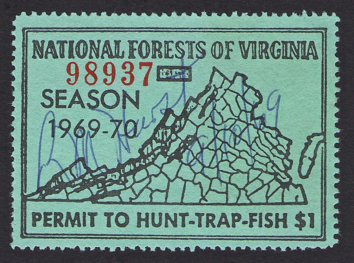 Type I 1969-70 National Forest Virginia