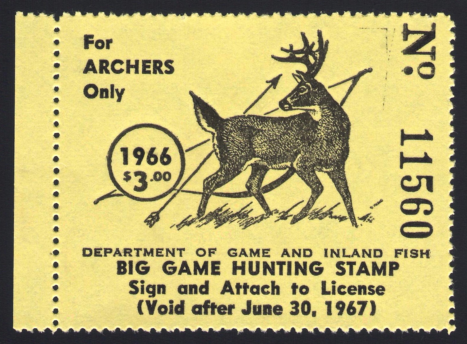 1966-67 Archery Big Game Maryland