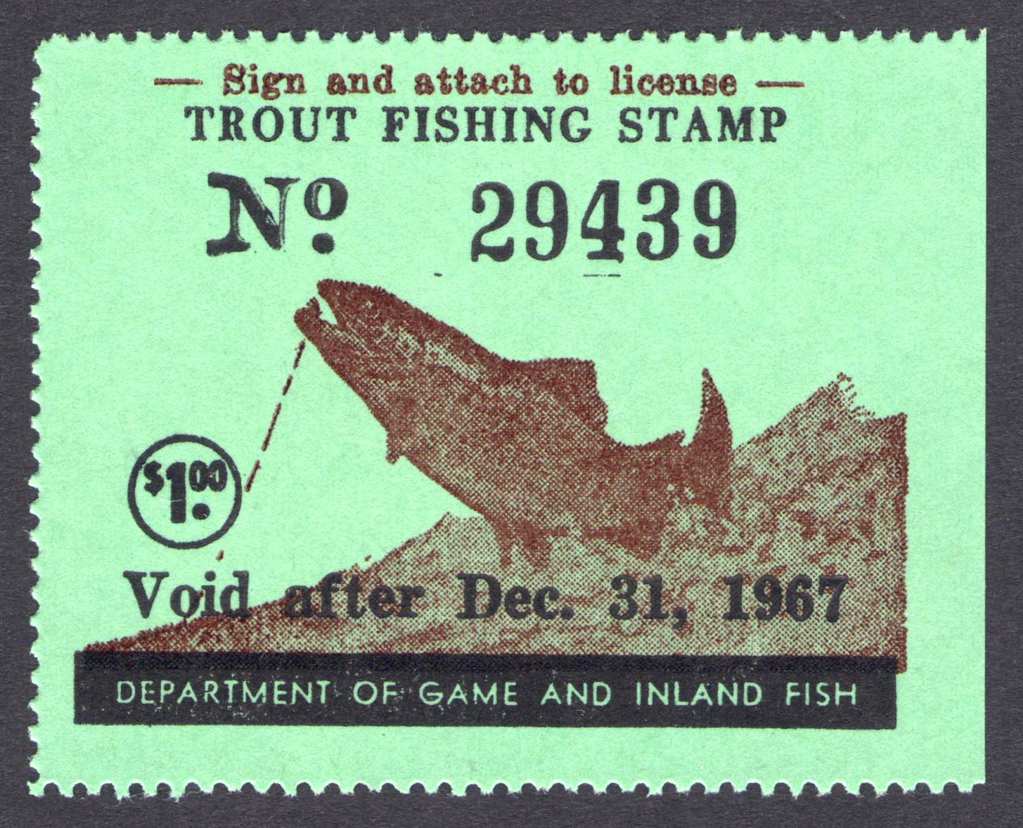1967 Maryland Trout