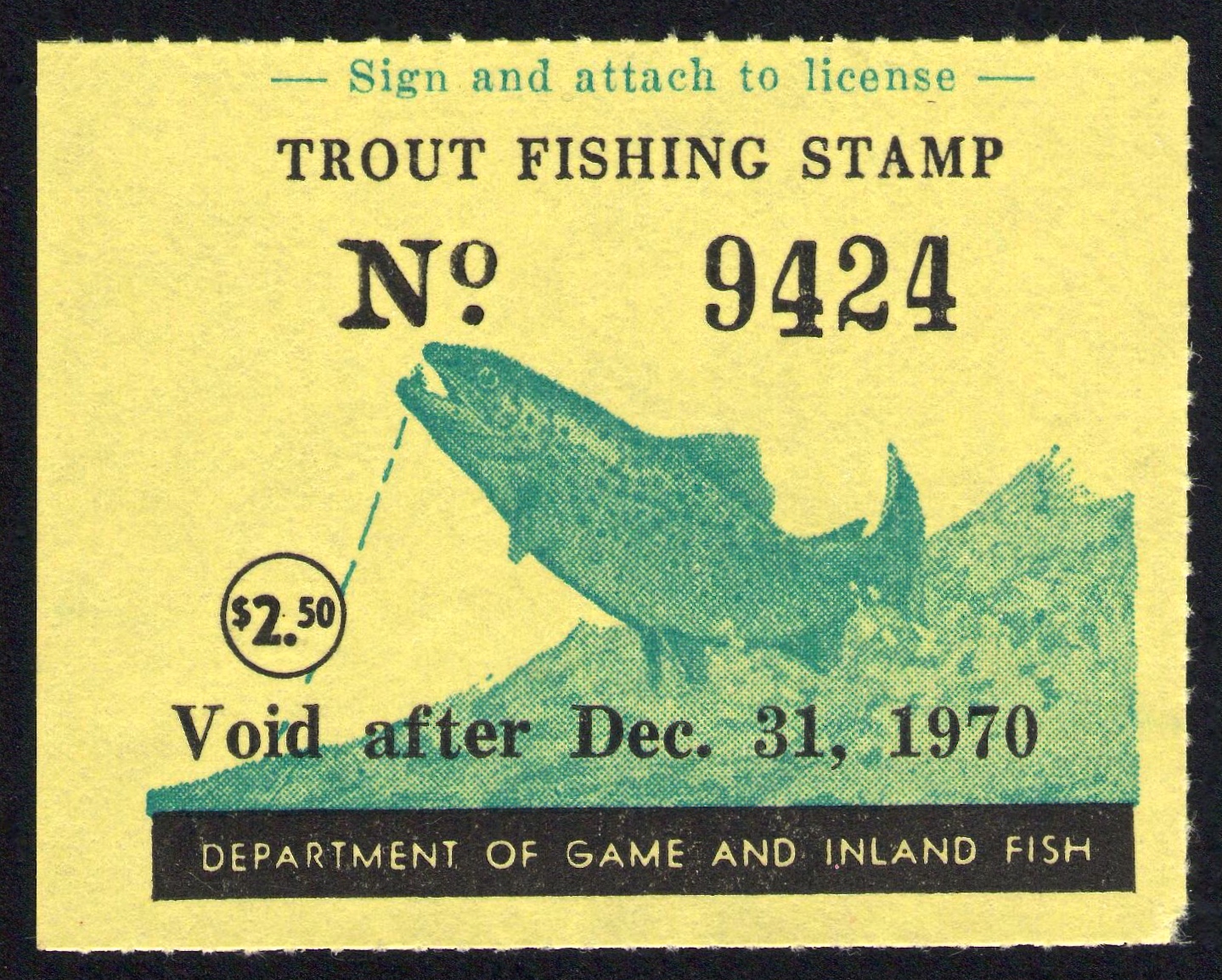 1970 Maryland Trout