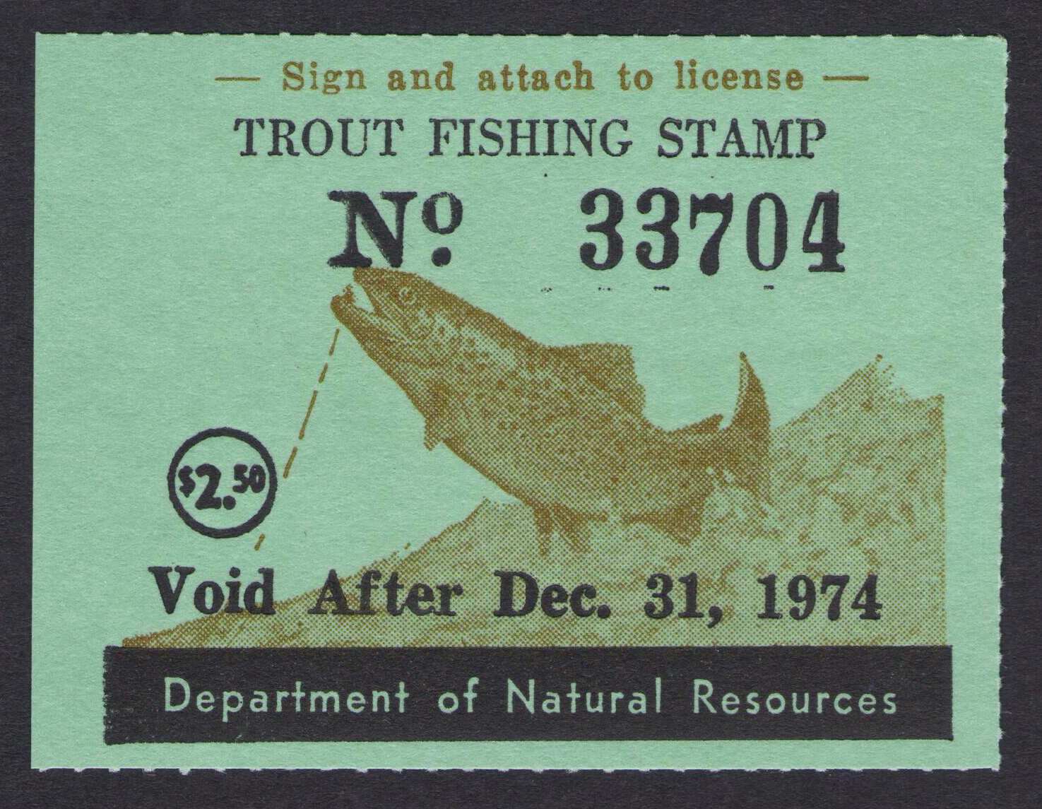 1974 Maryland Trout