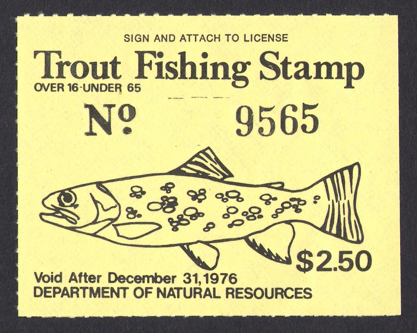 1976 Maryland Trout