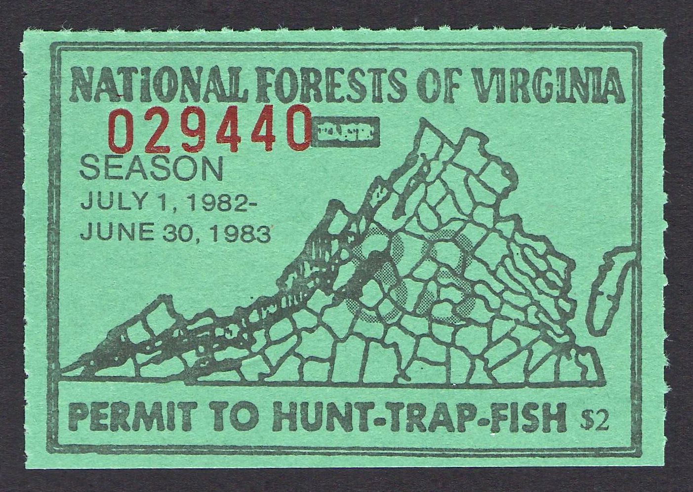 1982-83 National Forest Virginia