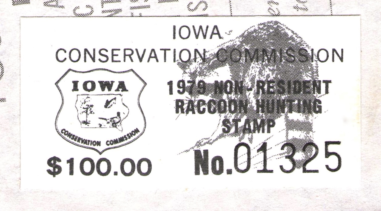 1979 Iowa NR Raccoon