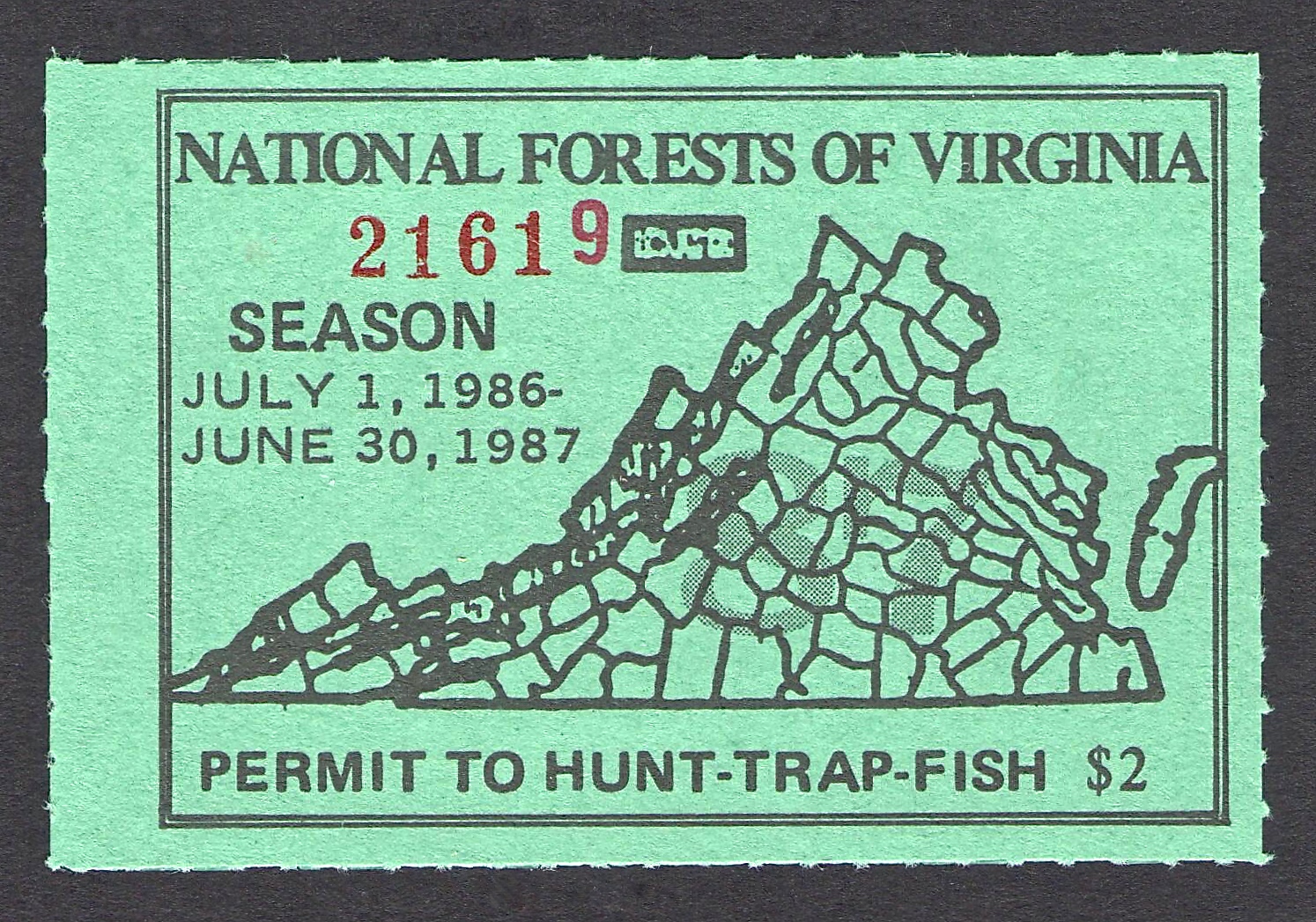 1986-87 National Forest Virginia