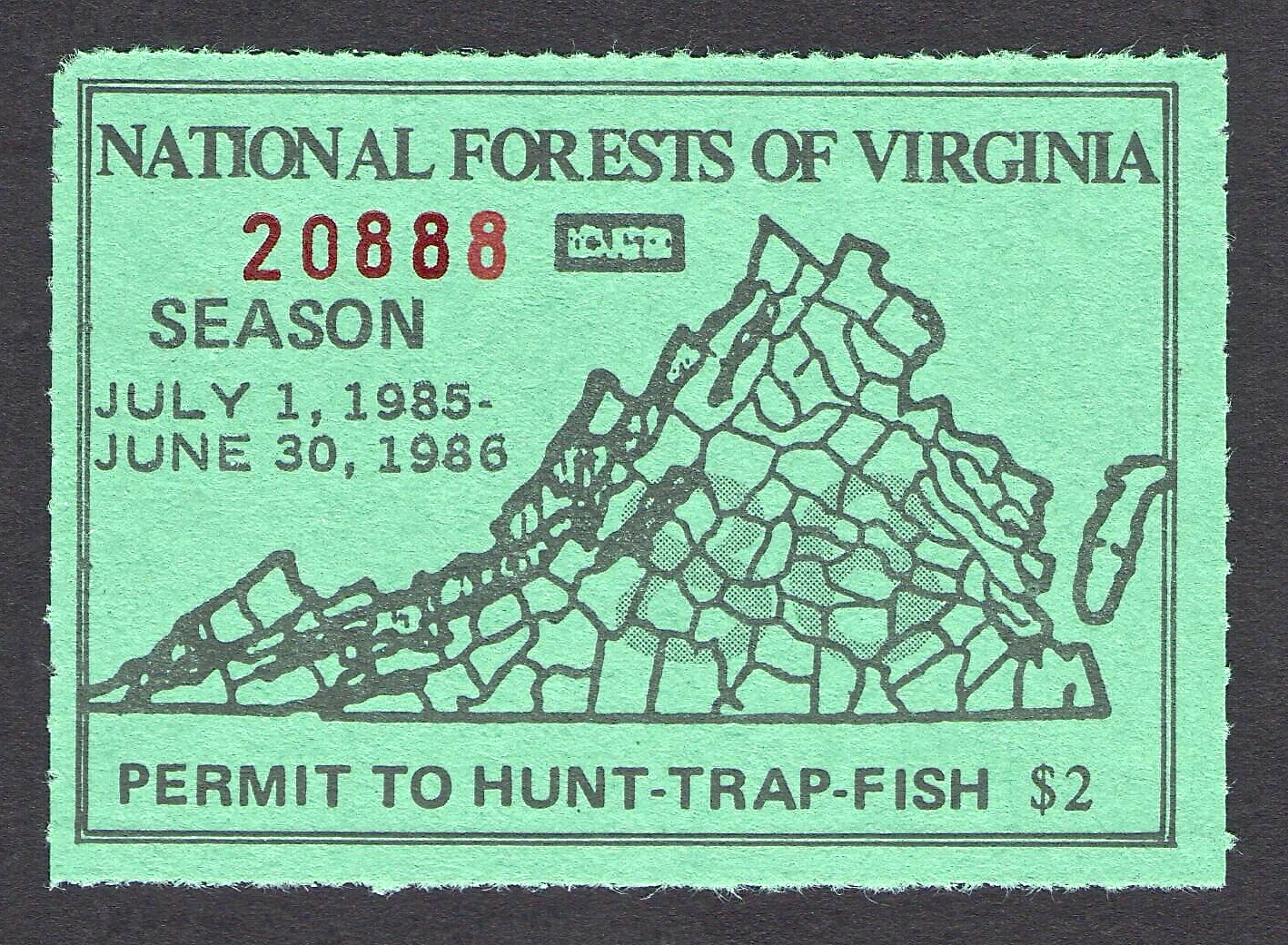 1985-86 National Forest Virginia