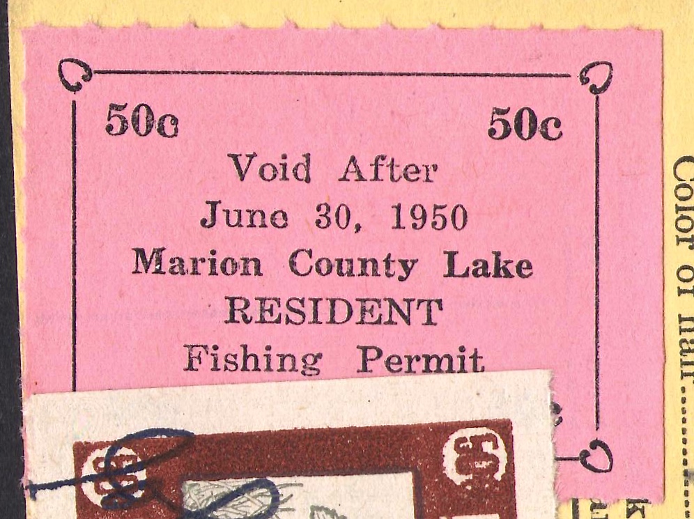 1949-50 Fishing Marion County Kansas