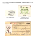 [P11] 1960-1961 Mississippi and North Dakota Deer Stamps